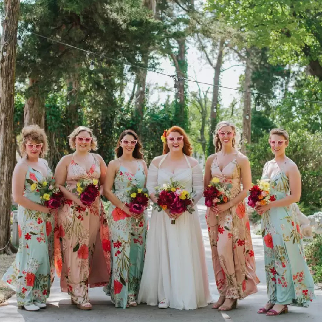 Colorful bridesmaids Colorful bridesmaids